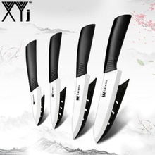 XYj Zirconia Oxide Ceramic Cleaver Black/White Blade 3&quot; 4&quot; 5&quot; 6&quot; inch + Sheath Ceramic Knife Set Kitchen Fruit Knife