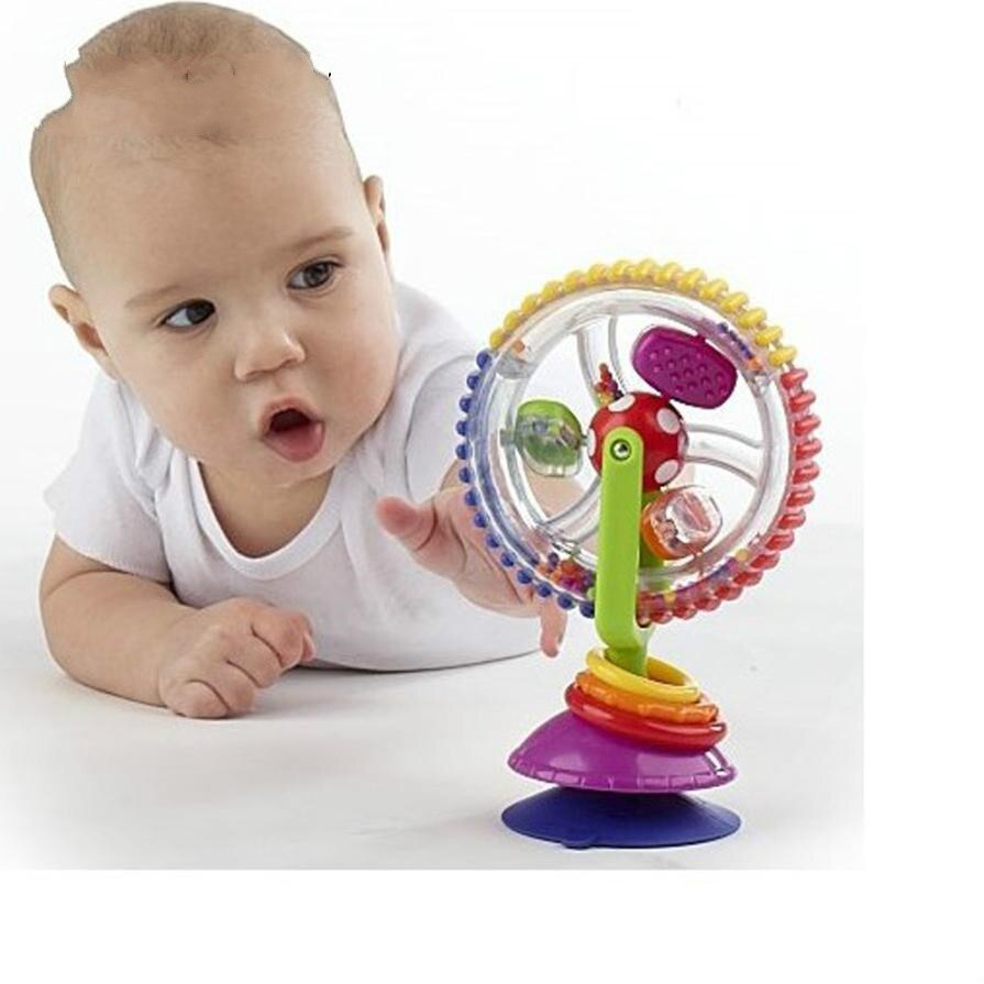 Juguete para bebé, carrito para bebé, silla con ventosa alrededor del volante, campana de molinillo giratoria, nueva educación, juguetes educativos para el desarrollo del bebé