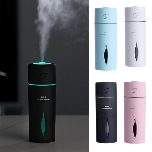 Bærbare mini vandflaske hætter luftfugter luft diffuser aroma tåge m flaske led