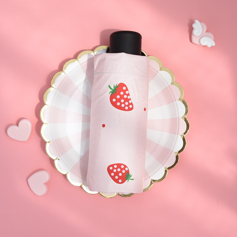 Anti-uv Pocket Umbrella Mini Folding Sun Umbrellas Parasol Sun Foldable Umbrella Mini Umbrella Candy Color Traveling Rain Gear: 1