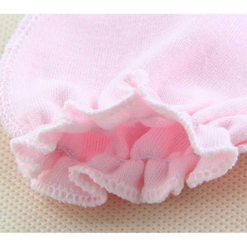 4 Pairs Del Bambino Appena Nato Anti Scratch Guanti di Colore Solido Infantile Protezione Anti-afferrare Guanti di Cotone morbido e confortevole