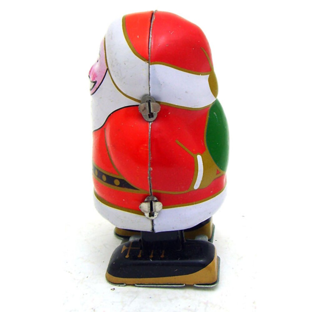 1pc Tin Tinplate Santa Robot Santa Claus Tinplate Christmas Robot Tin