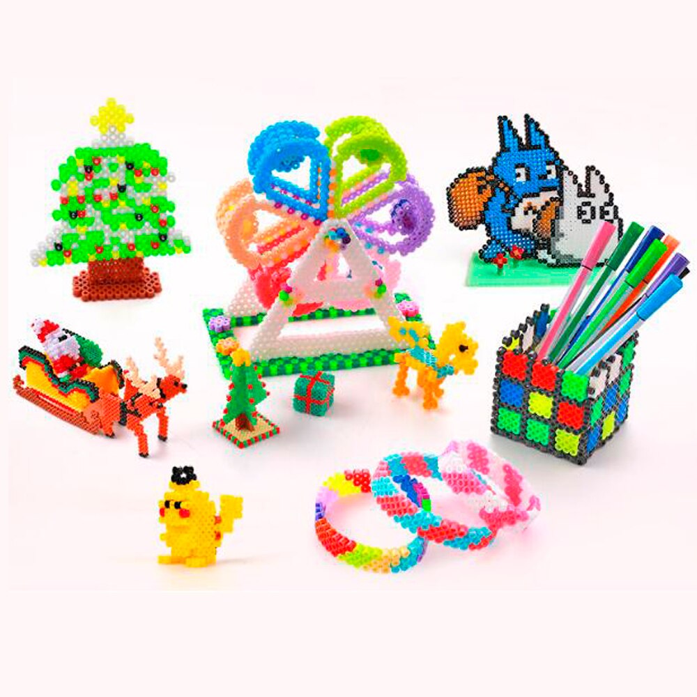 Perler Speelgoed Kit 5Mm/2.6Mm Hama Kralen 3D Puzzel Diy Speelgoed Kids Creatief Educatief Handgemaakte Ambachtelijke Speelgoed Puzzel Speelgoed