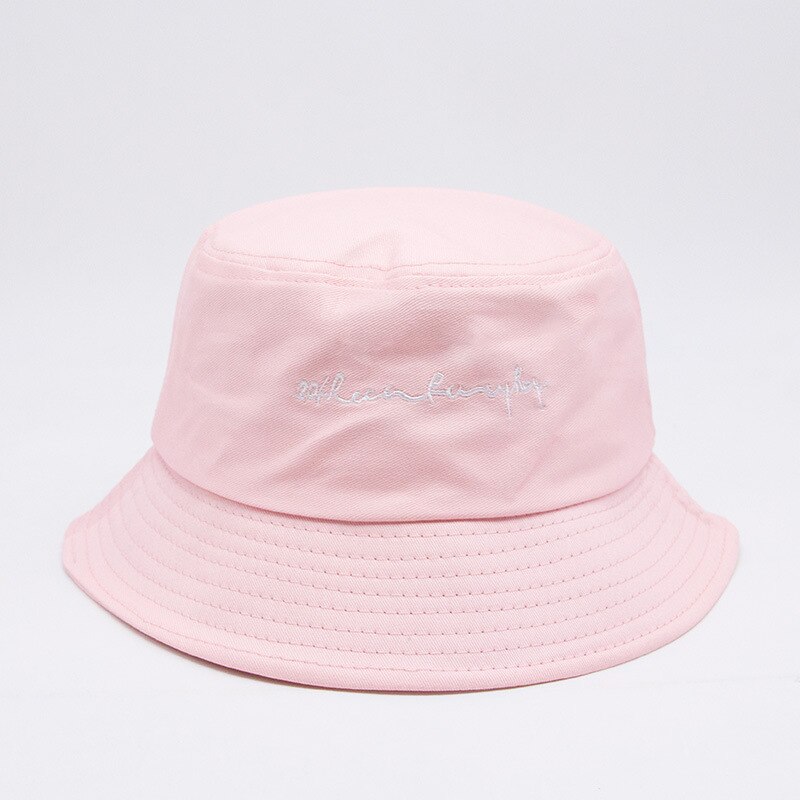 Chapeau de poisson unisexe | Noir blanc jaune été femmes hommes Couple chapeaux unisexe, casquette Hip Hop, chapeau seau Panama protection solaire, chapeaux de pêcheur: word pink