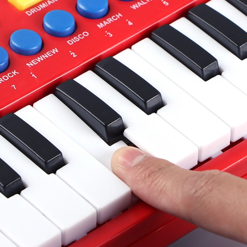 31 taster børn baby musiklegetøj børn musik bærbart instrument elektronisk klaver keyboard pædagogisk legetøj til piger