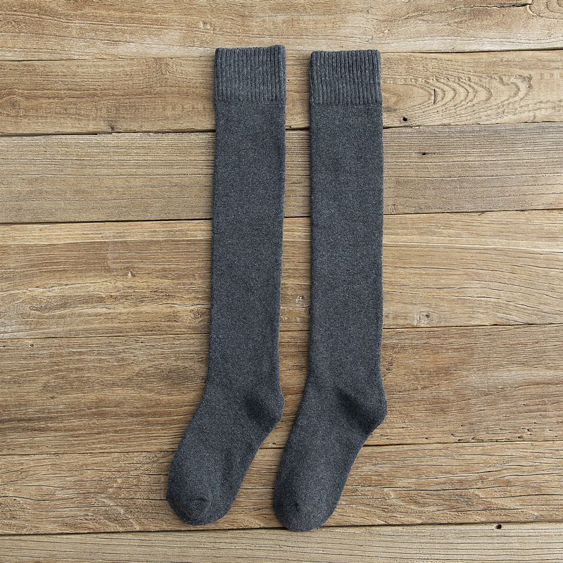 Warm Female Socks Knee High Thicken Thermal Woolen Cashmere Snow Winter Socks merino Unisex Boots Floor Sleeping Socks Long