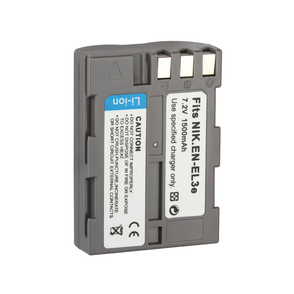 EN EL3e ENEL3e Batteries for Nikon D30 D300s D50 D70 D70S D100 D200 D300 D800 V1 MB-D11 MB-D12 MH-18A 1500mAh Camera Battery: 1Battery