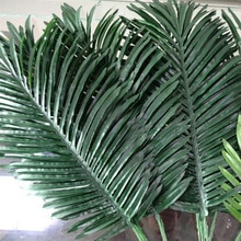 10pcs Kunstmatige Bladeren Simulatie Planten Nep Palmboom Blad Greenery voor Bloemstuk Accessoire Deel
