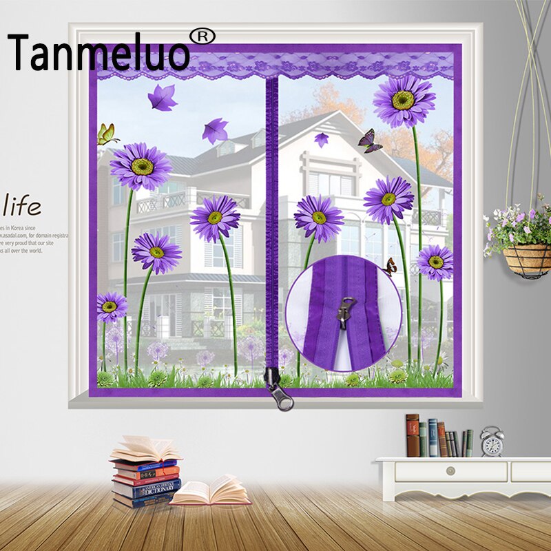 Magnetic Window Net Qualified Mosquitera Magnetica Ventana Polyester Fiber Window Screen Magnetic Mosquito Net For Window