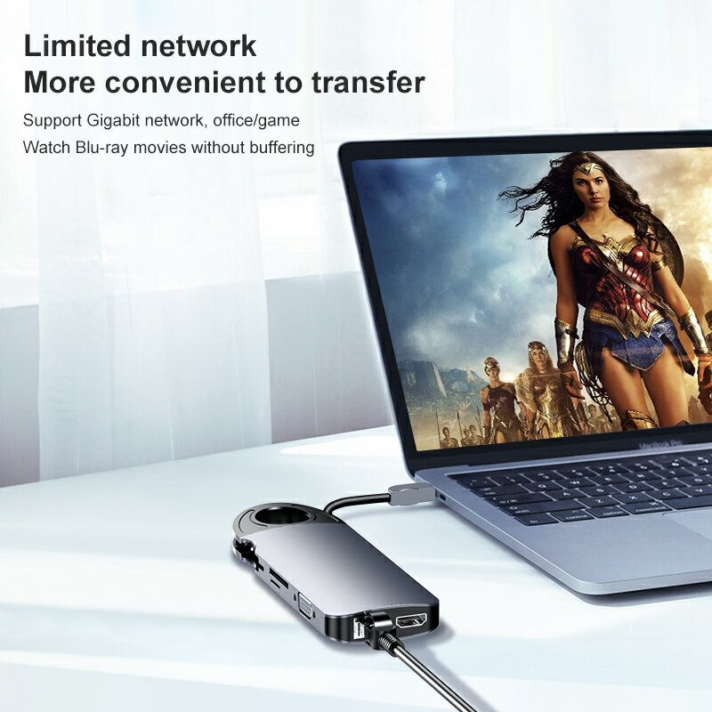 Type -c multi usb 3.0 hdmi adapteri telakka kannettavalle tietokoneelle usb-keskitin ноутбук планшет флешка планшеты أجهزة الكمبيوتر المحمتر المحمتر المحم
