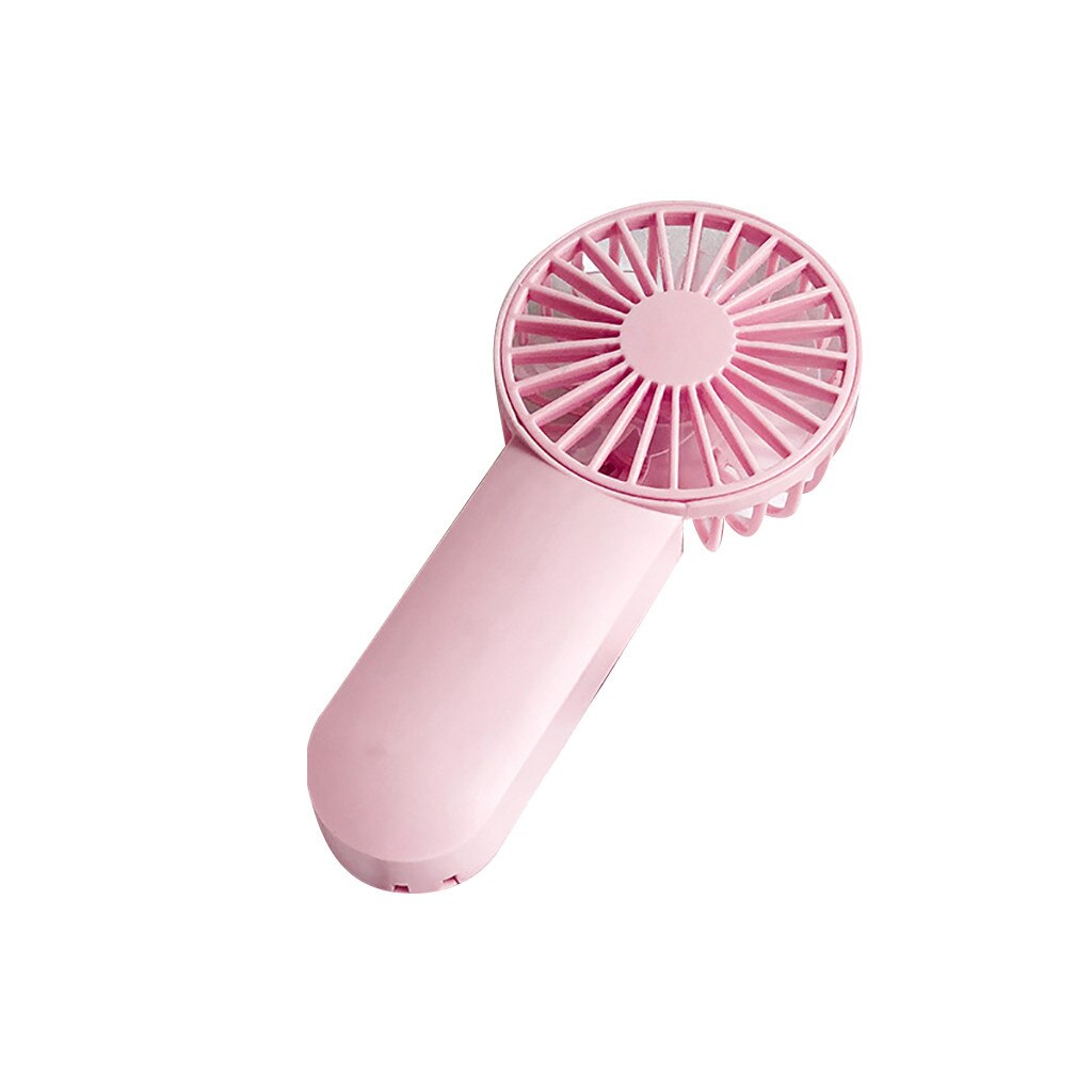 ipega portable fan usb rechargeable usb cooling fan Hanging Fan table fans Pocket fan mini handy fan Electric fast: Pink 