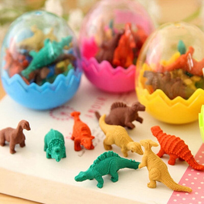 1 piezas Color al azar novedad Mini Kawaii huevo lápiz goma borrador con borradores de huevos estudiantes estacionario