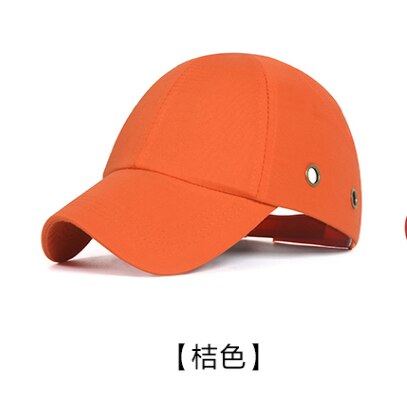 ABS Inner Shell Safety Helmet Bump cap Anti-collision Protective Head Baseball Hat Style Breathable Work Construction Site: orange