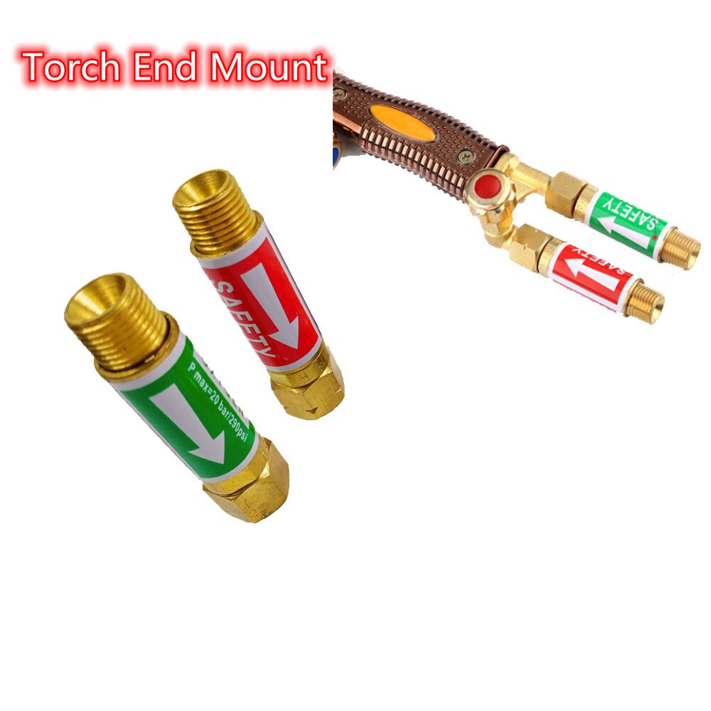 Flashback Arrestor Oxygen Acetylene/Fuel Safety Valve Flame Buster 9/16" M16x1.5 BSP 3/8" Torch End Mount Welding/Cutting Torch