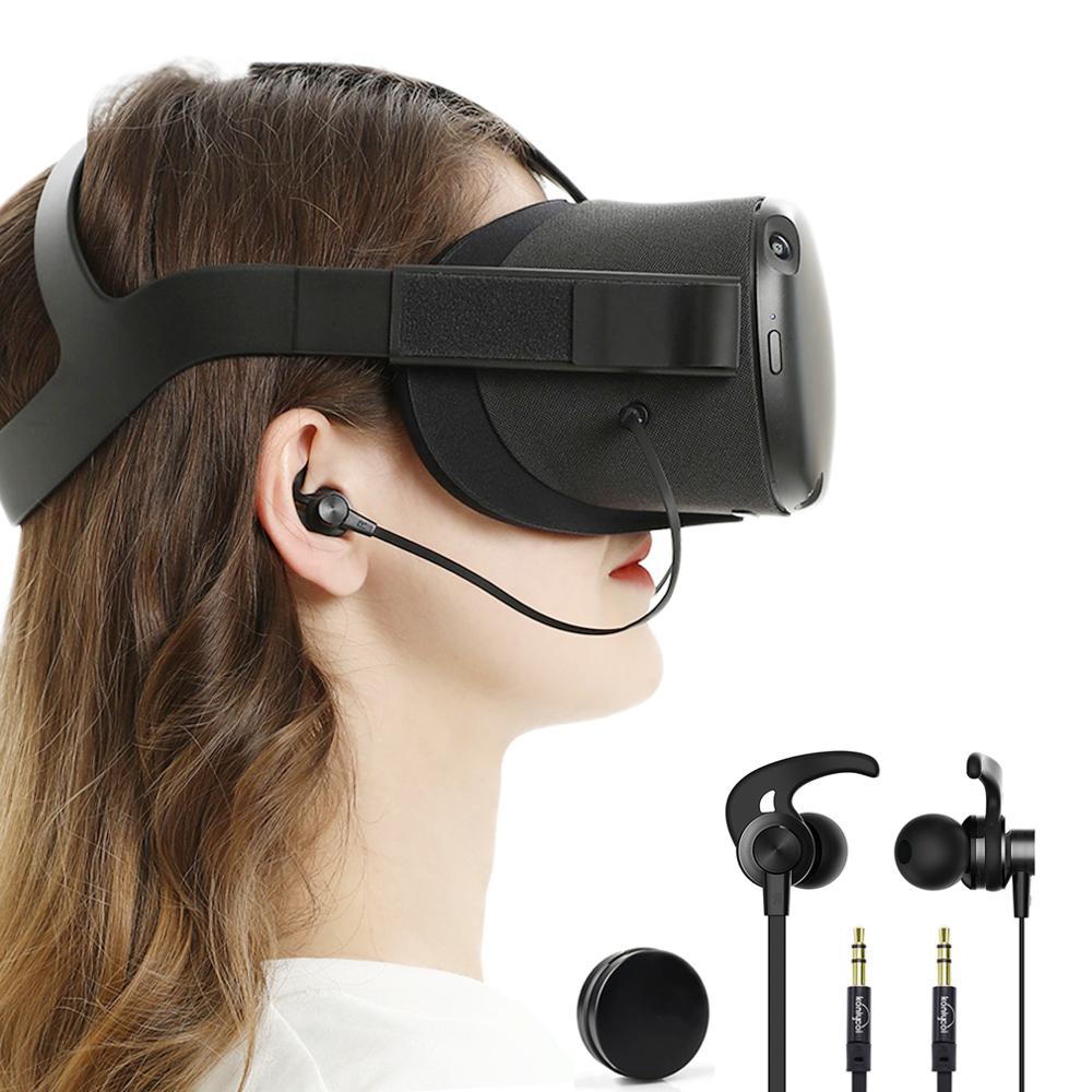 In-Ear Oordopjes Koptelefoon Compatibel Met Oculus Quest Vr Headset Met Oortelefoon Opbergdoos