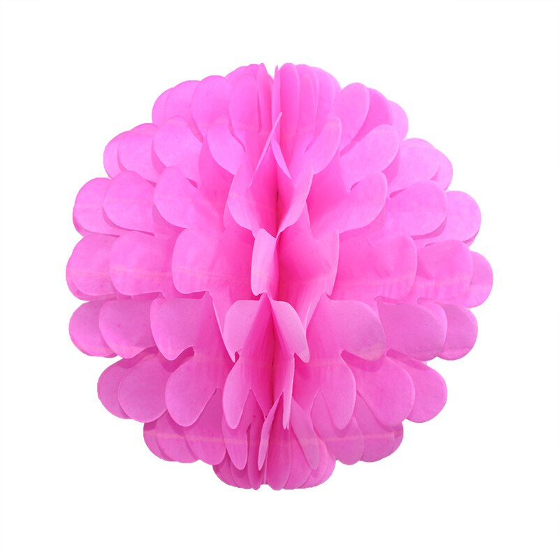 1 pc 20/25 cm Papier Bommel Blume Ball Heimat Hochzeit Dekoration Baby Dusche Geburtstag Partei Liefert Dekorative Papier pom Poms: Rosa / 25cm