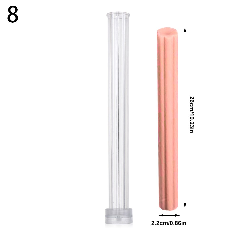 Long Pole Stripe Rack DIY Craft Candle Molds Candle Making Mould Match Large Cylinder Rib Handmade Soap Molds Clay Craft Tools: type8