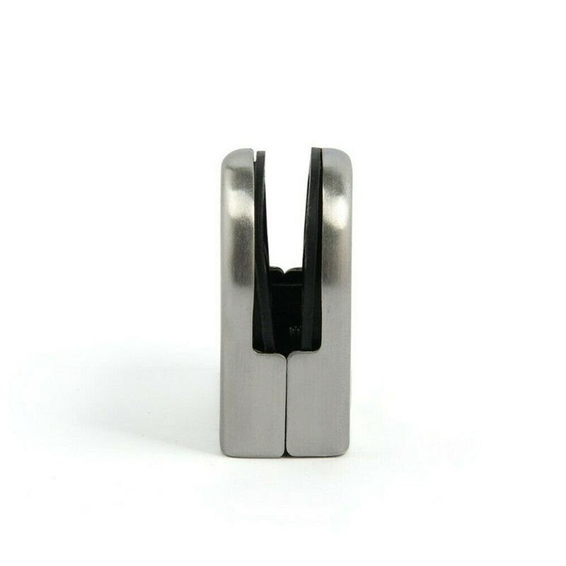 1pc Stainless Steel Glass Clamp Holder For Window Balustrade Handrail Window Balustrade Staircase L/M/S Size