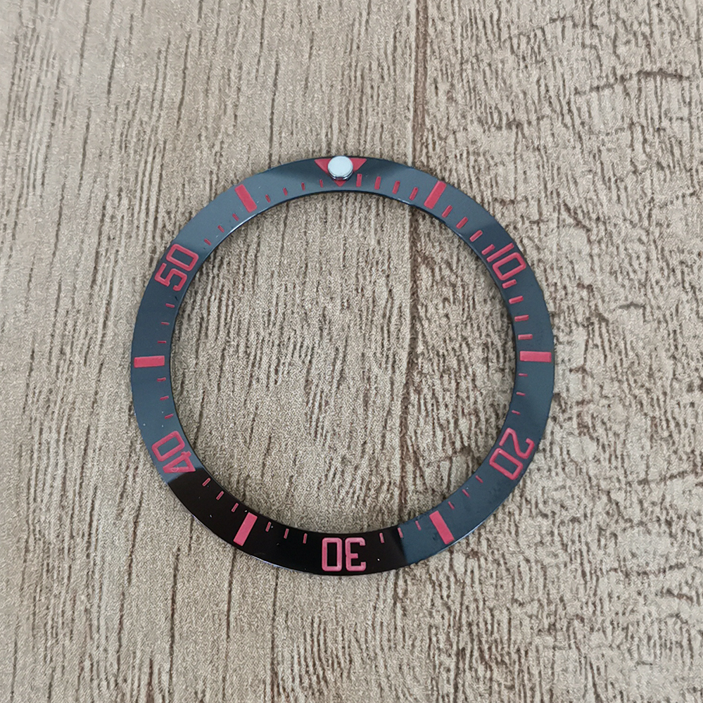 Nouvelle lunette de montre 30.5-38mm, lunette de montre en céramique pour hommes, accessoires modifiés, Inserts de montres pour horlogers: Or