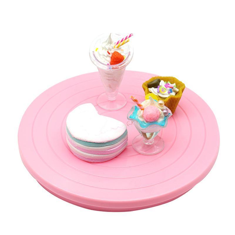 5.5 Inch Rotating Cake Turntable Revolving Cake Decorating Stand Platform Cake Decorating Tool: 1pcTurntable