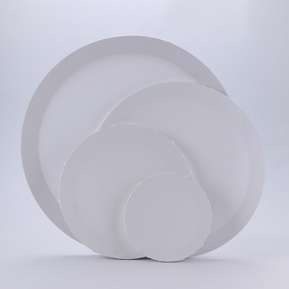 20/30/40cm Wooden Painting Frame Round Canvas Boards DIY Painting Stretched Blank Cotton Canvas Panels