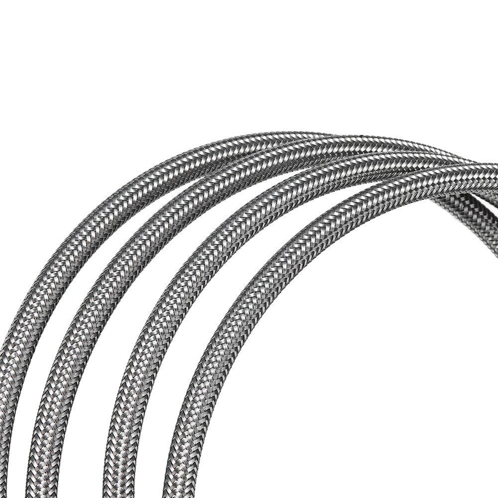 2m AN3 Braided Stainless Steel 3AN AN3 AN-3 Brake Hose PTEF Hydraulic Brake Fuel Line Hose