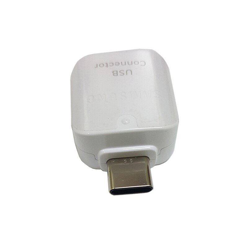 Type C OTG USB-C Adapter USB Connector for Samsung Galaxy Note10/9/8 A90/80/70/71/60/51/30/31 S20 S10 S9 S8 C7/C9pro A8/9s M30s: White