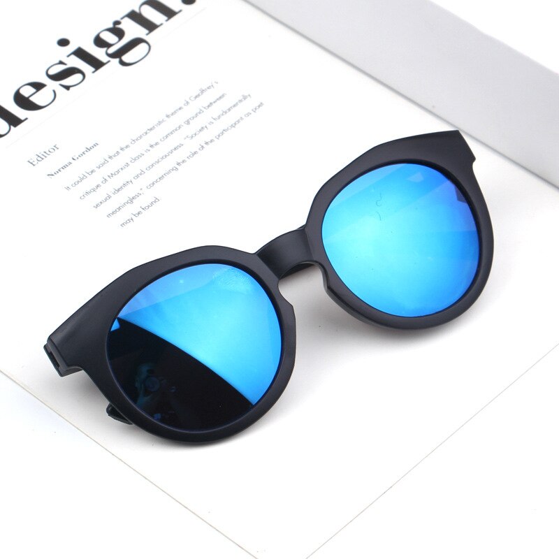 Crianças meninos meninas crianças óculos de sol máscaras lentes brilhantes uv400 proteção bebê ao ar livre colorido espelho reflexivo óculos de sol: C