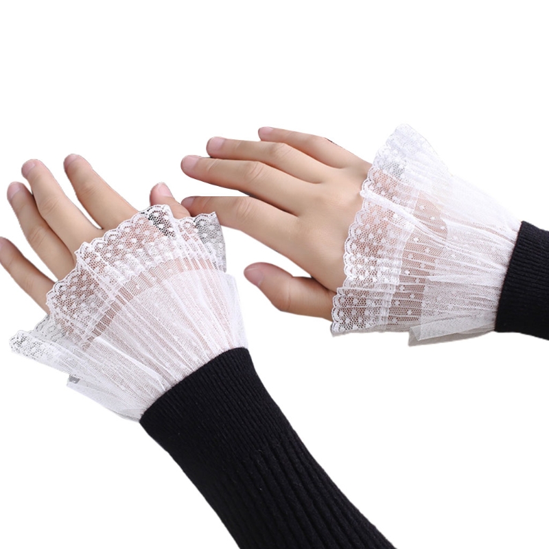 EQLEF Winter Arm Warmers, Armstulpen Gestrickt, Armstulpen Damen Winter Warm Armwärmer Handstulpen Damen Winter Stulpen Arm Lange Handschuhe Ohne Finger für Den Winter (Weiß, 40 * 6.5cm