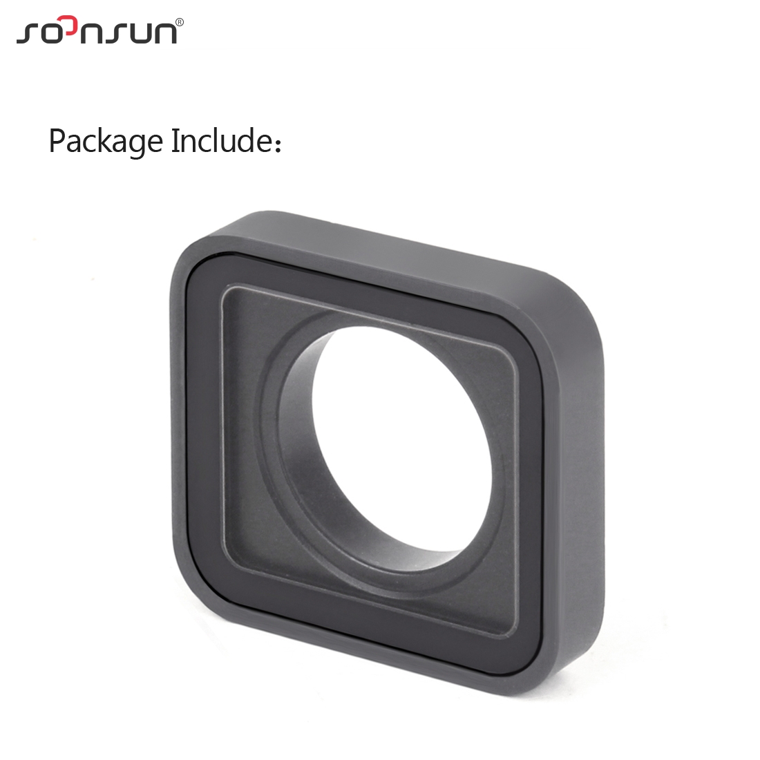 SOONSUN-piezas de reparación de puerta lateral, protector de lente de repuesto, cubierta lateral de puerto de USB-C para cámara GoPro HERO 7, 6, 5, color negro: Lens Replacement