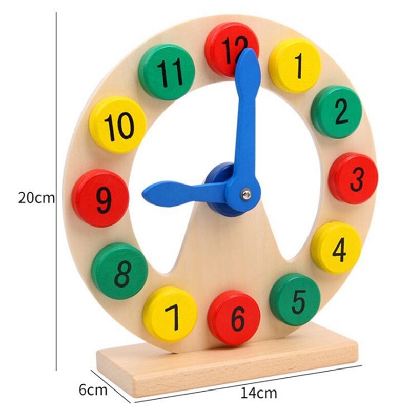 Houten Speelgoed Leren Om Tijd Te Vertellen Houten Digitale Klok Leermiddelen Kids Baby Early Learning Speelgoed Voor Kinderen