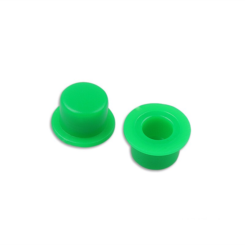 Interruptor táctil A101 de 6x6 pulgadas, pulsador redondo, tamaño de la tapa de la llave, diámetro de 100mm x altura de 5,5mm, diámetro interior de 4,5/3,1 MM, 3,4 unidades: green