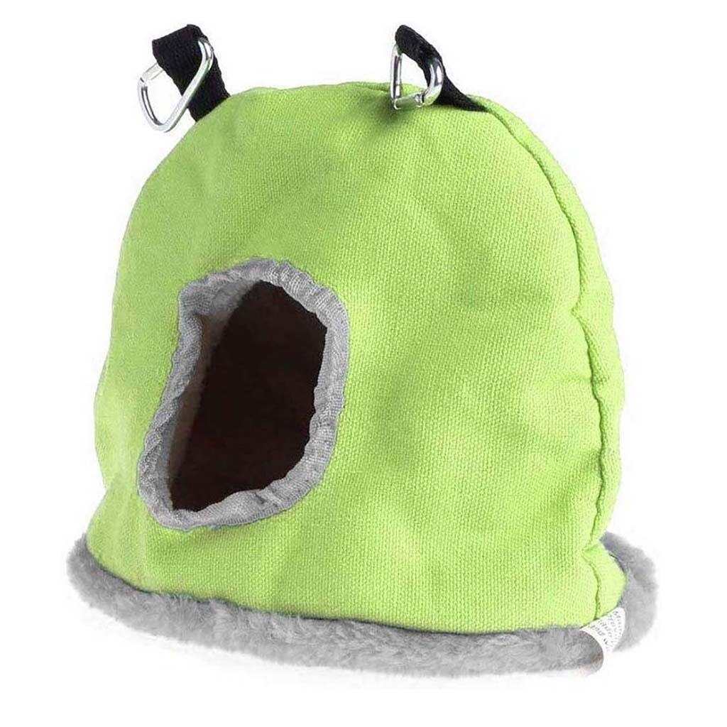 Warm Vogel Bed Huis Hut Opknoping Kooi Pluche Vogel Hamster Parrot Plus Fluwelen Verdikking Herfst En Winter Warm Katoen nest