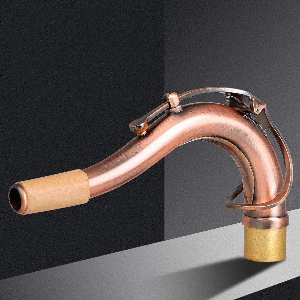 Bb Tenor Saxofoon Messing Gelakt Gold Bend Hals B Platte Sax Houtblazers Instrument