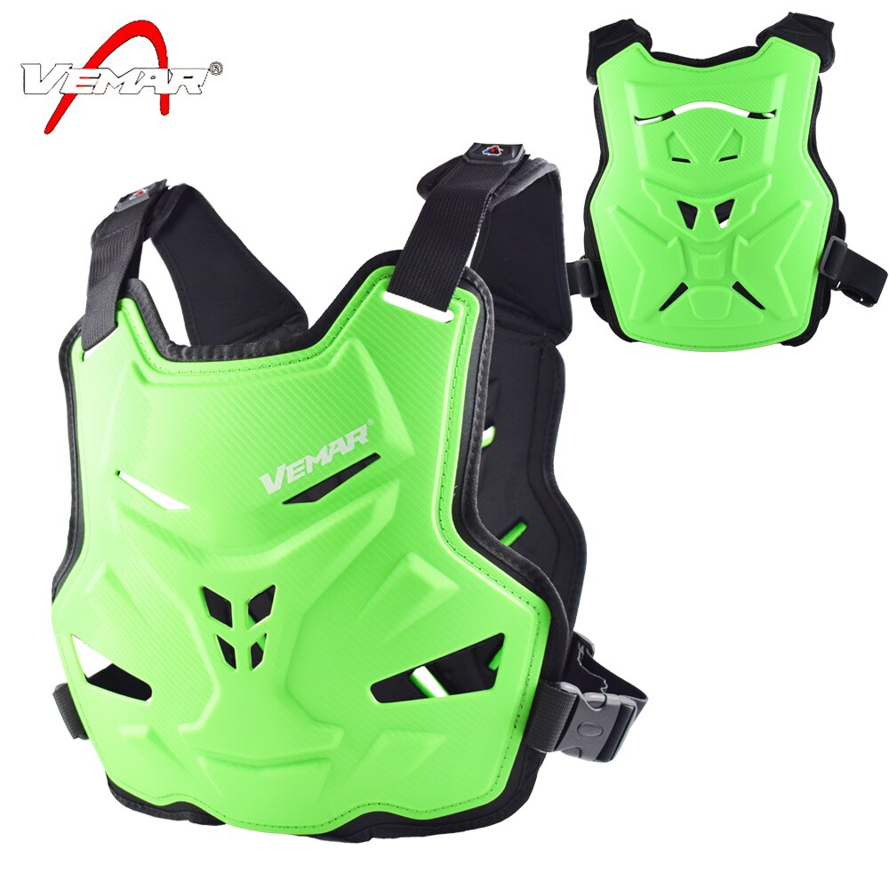 Motocross body protector panser motorcykel jakker motocross rygskjold ærmeløs vest rygsøjle bryst beskyttelsesudstyr jakke herre: Grøn