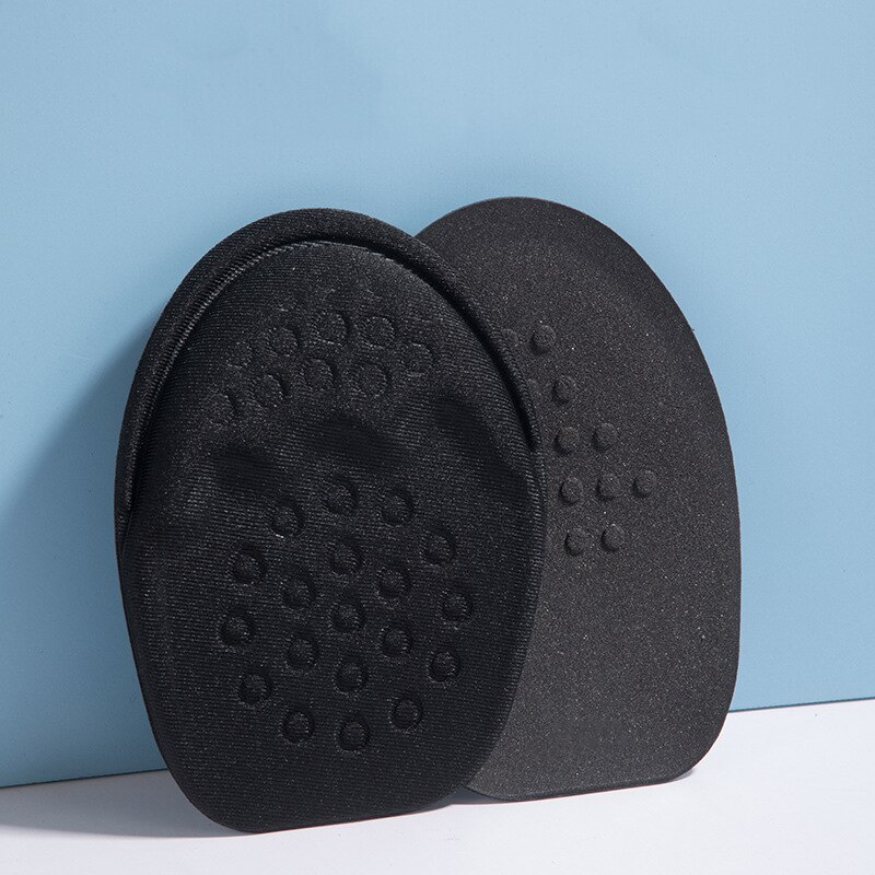 Half Insoles for Women Pain Relief Forefoot Insert Shoes Pads Men Non-slip Front Foot Sole Cushion High Heels Sock Insole Liners: Men Black Style 2