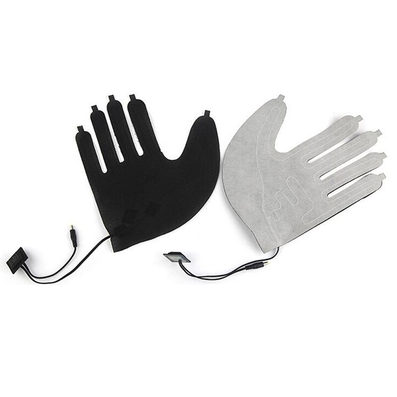 Luva elétrica portátil de aquecimento, 5v para motocicleta, anti-adesivo, inverno, térmica, acessórios com dedos quentes, dobrável
