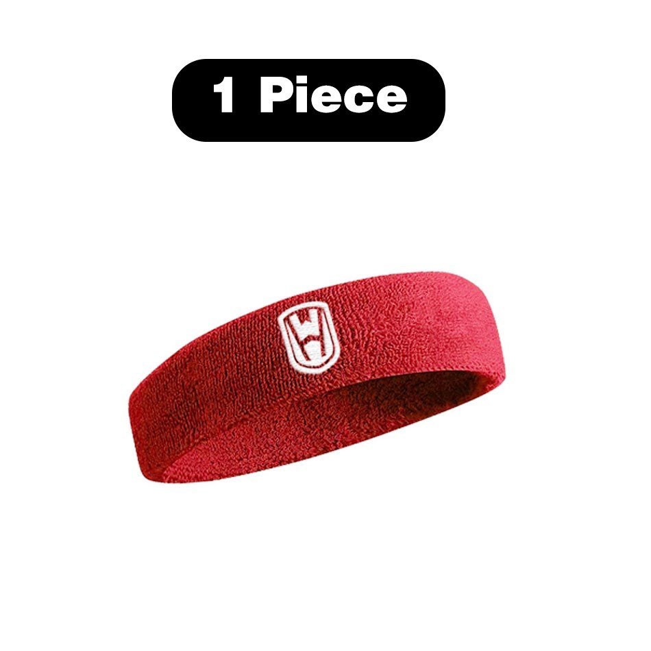 Wosweir Katoenen Atletische Hoofdband Elastische Zweetbanden Vrouwen Mannen Basketbal Sport Gym Fitness Zweetband Volleybal Tennis: Rood