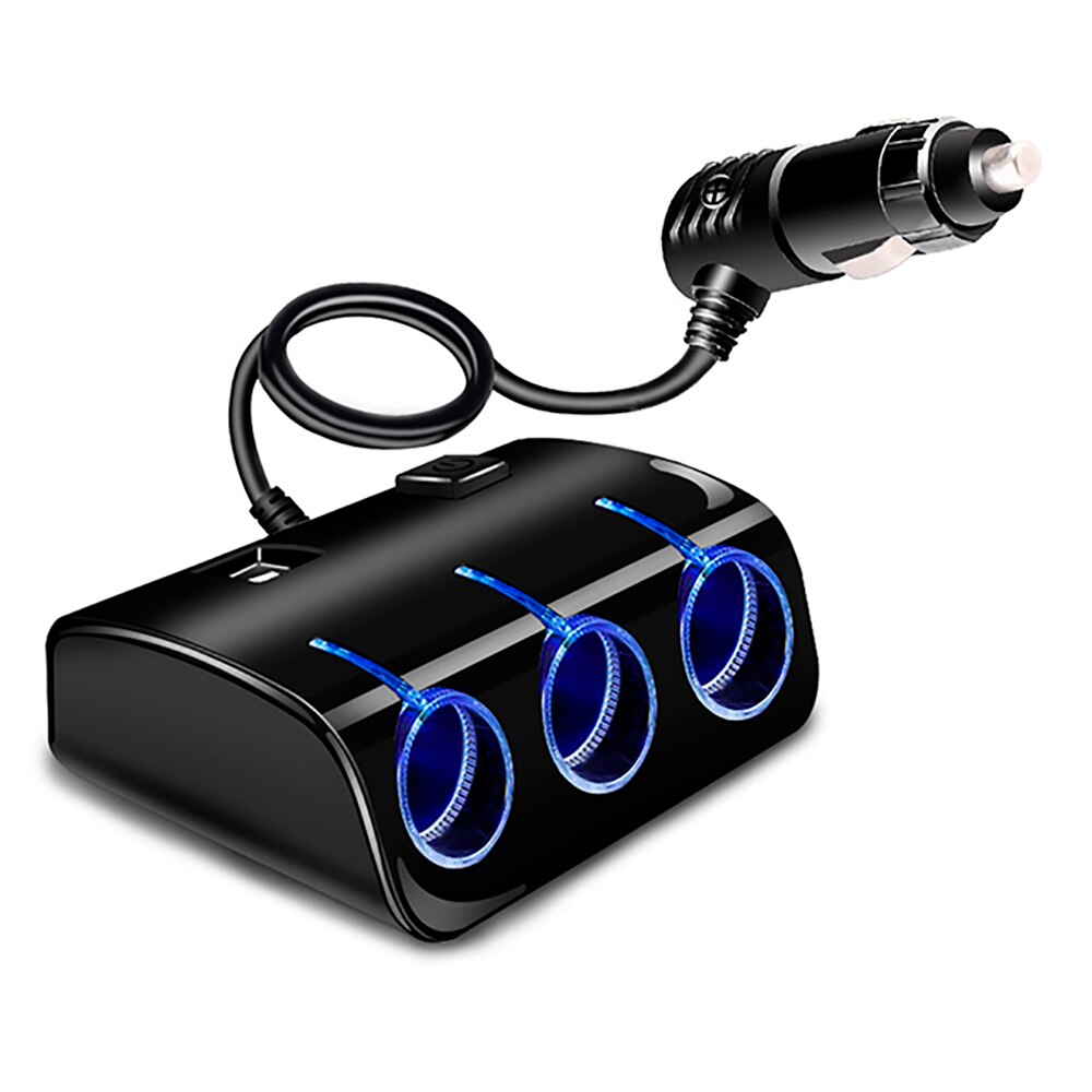 Sigarettenaansteker Splitter 12/24V (Voor 3 Uitgangen + 2 Usb)