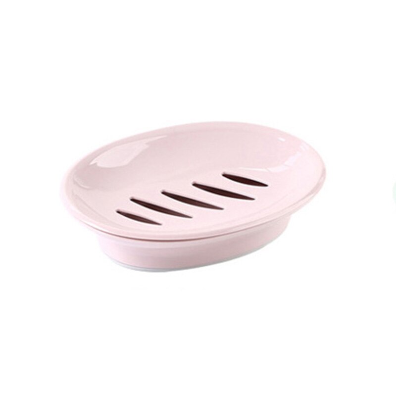 Salle de bain savon vaisselle boîte Portable douche coiffeuse creux Drain porte savon récipient cuisine rangement savon boîte Place titulaire: Pink