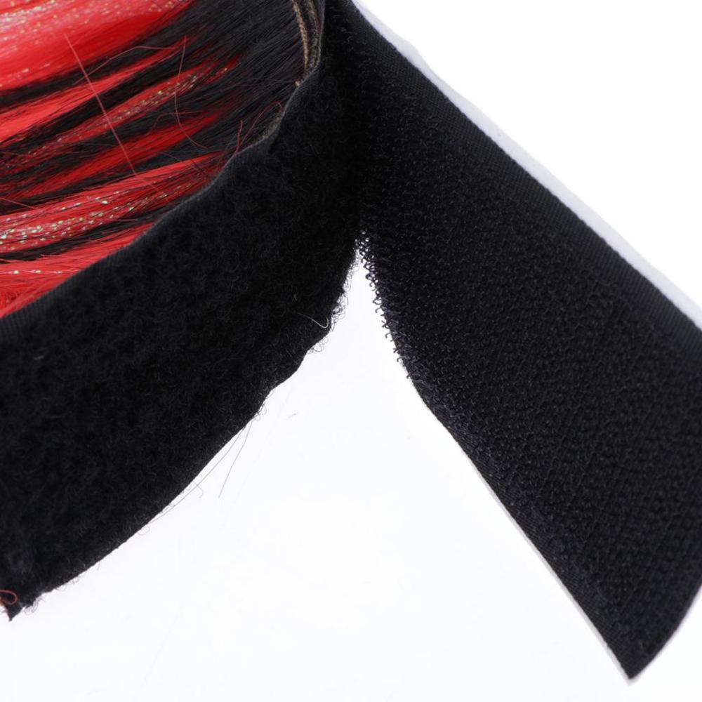 DIY Motorcycle Helmet Mohawk Hair Wig Cool Adhesive Helmet Hair For Cosplay Decoration Motorbike Helmet Accessaries 8 styles