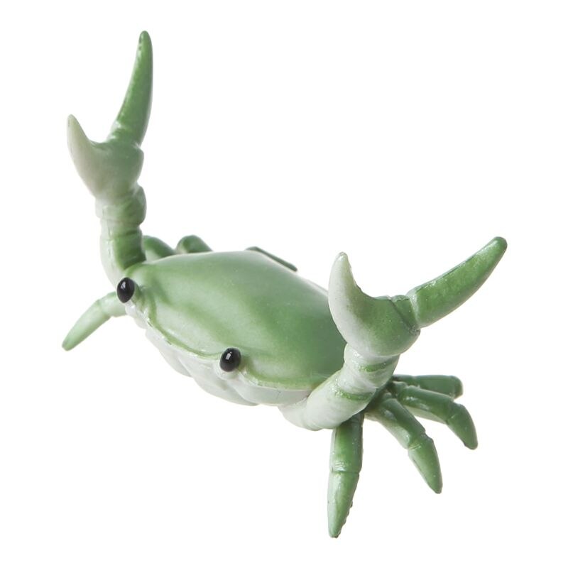 Japanese Cute Crab Pen Holder Weightlifting Crabs Penholder Bracket Storage Rack Stationery: Green