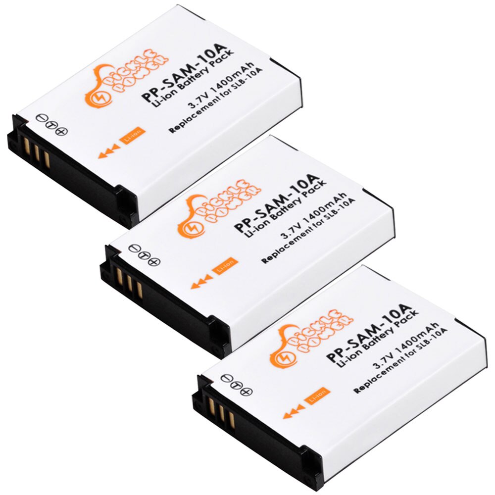 SLB-10A SLB10A SLB 10A Battery and LED Charger for Samsung EX2F HZ15W SL202 SL420 SL620 SL820 WB150F WB250F WB350F WB750 WB800F: 3 battery