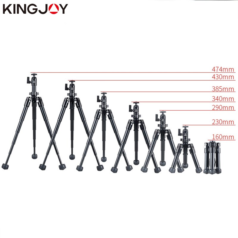 KINGJO officiel SC051 Mini caméra Table trépied pour téléphone Gorillapod Mobile tripes Para Movil aluminium Tripode support Selfie bâton