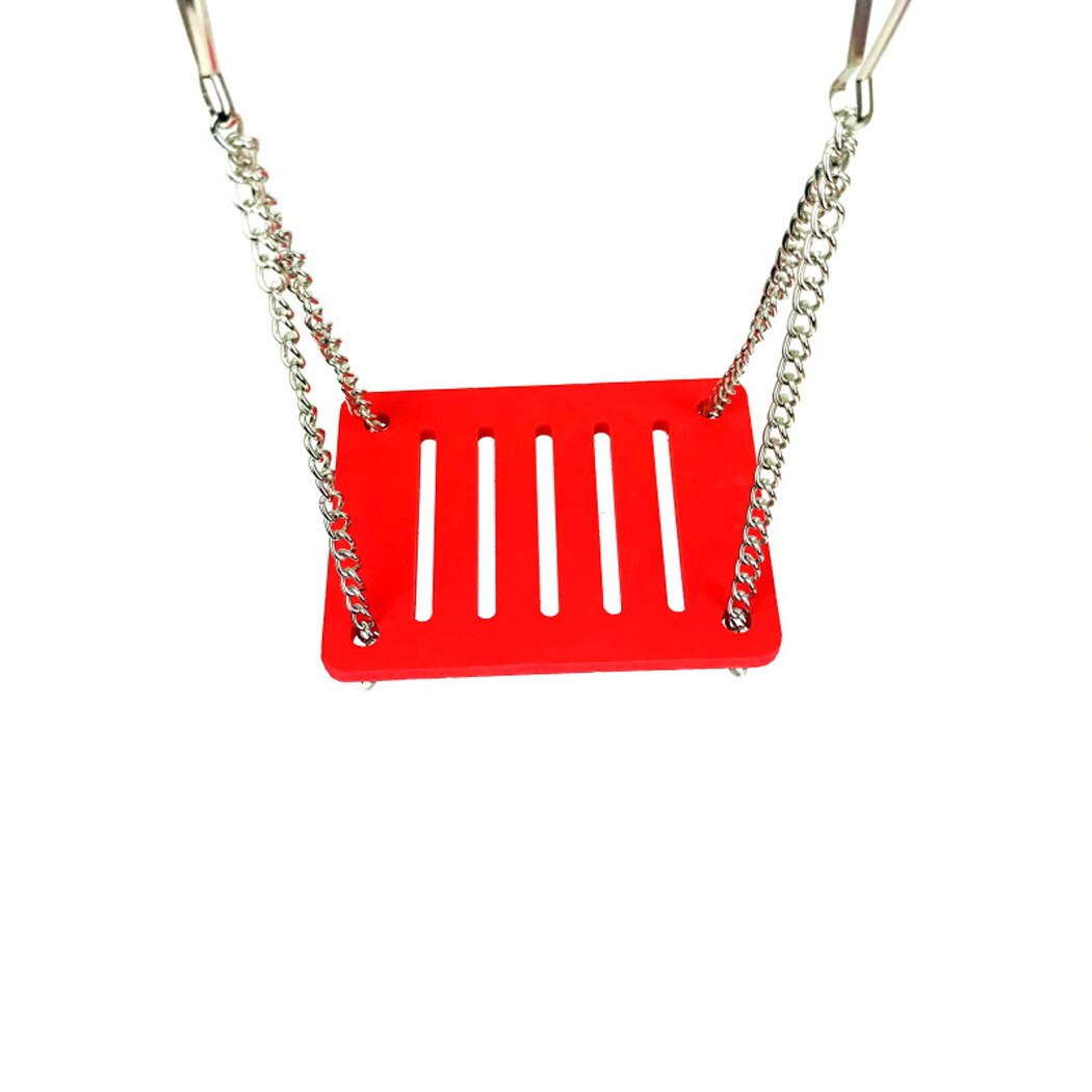 Juguete columpio para hámster, soporte colgante para conejillo de indias, jaula de juguete para ejercicio para mascotas pequeñas, con cadena de suspensión, plataforma para hámster