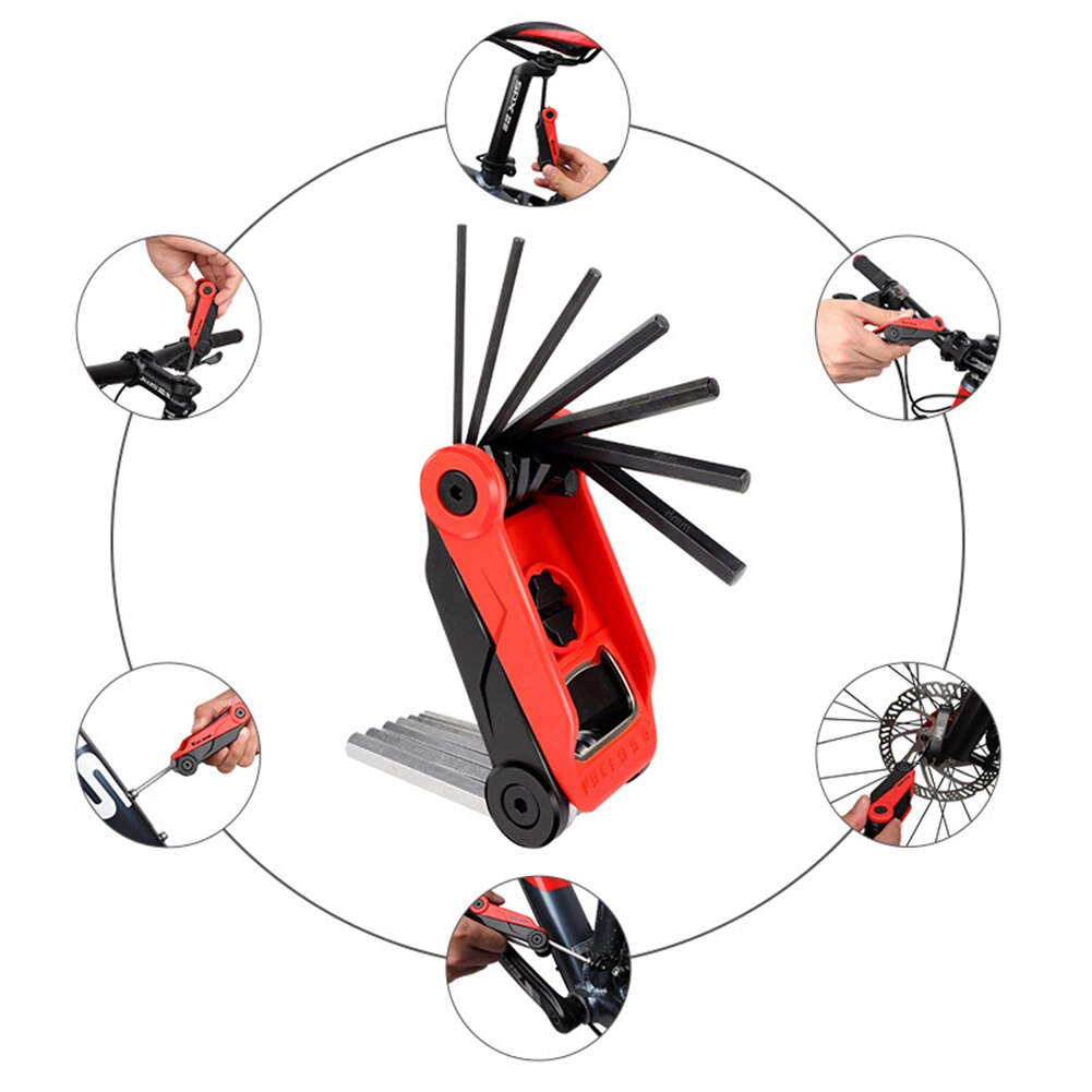Portable Socket Multifunction Multi Tool Multitool Wrench Fix Mtb Mountain Cycle Repair Spoke Allen Bicycle Bike Hex Motor