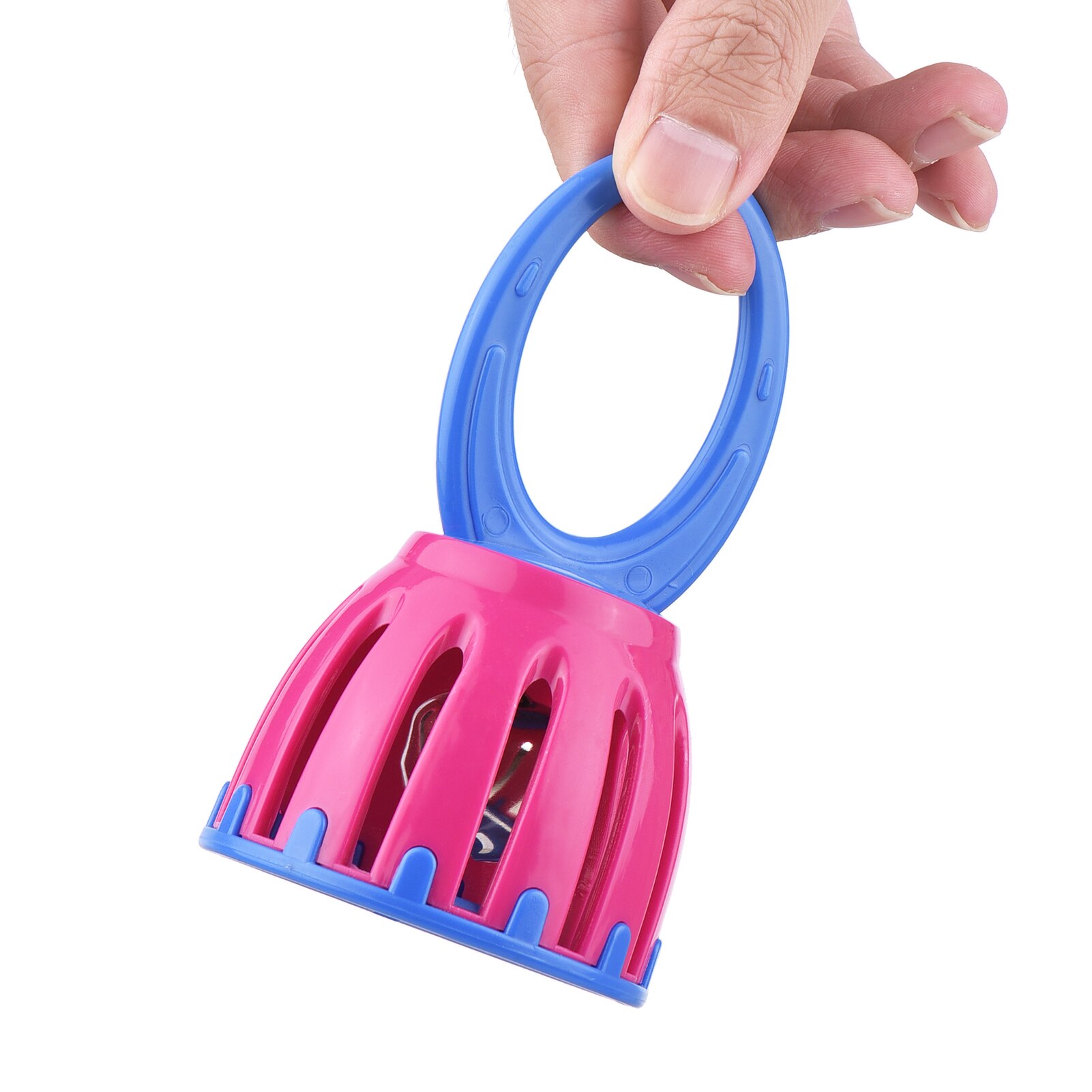 Muslady 5 Inch Cage Bell Mini Handheld Bell Early Educational Musical Percussion Instrument
