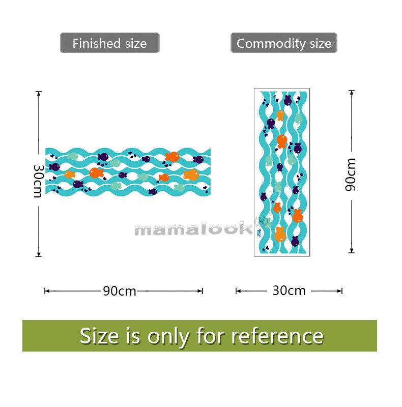 Cartoon fish stickers Home Decoration Underwater Scenery Mural Art Bathroom Kitchen Decor Decals