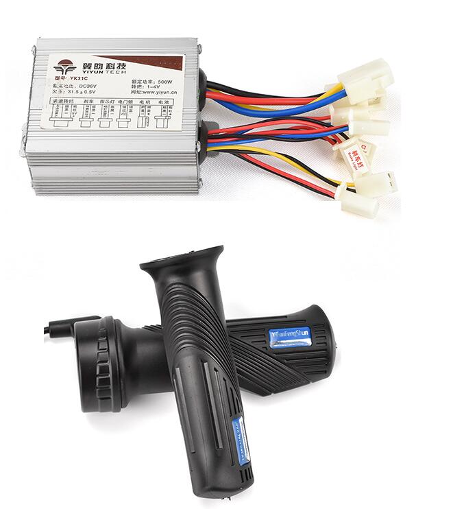 BuyWeek Elektrofahrrad Brushless Motor Controller Kit, 36V/48V 250W E-Bike Bürstenlose Motor 15A