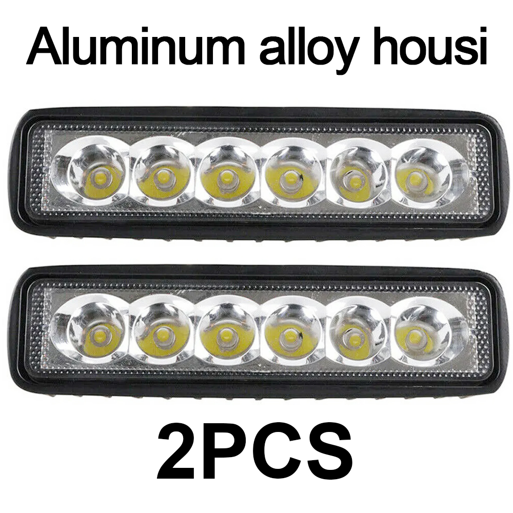 Auto Werklamp 18W 6 Led Drl Spotlight Hoge Heldere Waterdichte Auto Offroad Suv Truck Koplampen Rijden Lamp 12V 24V 6000K: MULTI